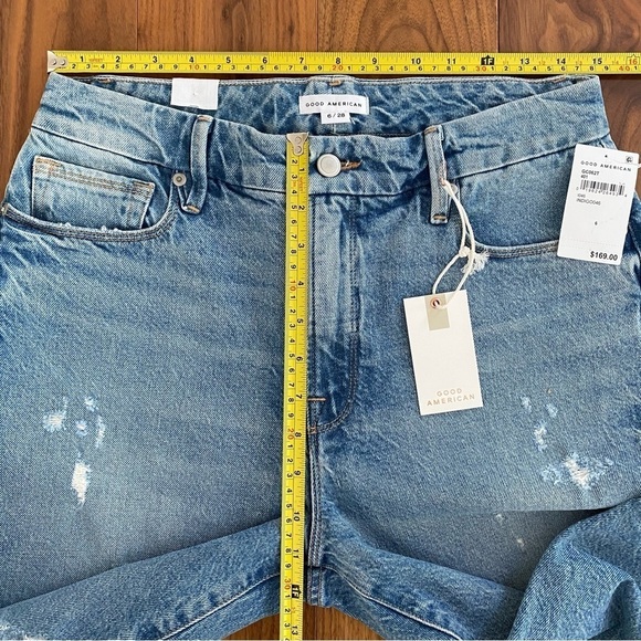 NWT GOOD AMERICAN Good Classic Stretch Jeans size 6 / 28 - Picture 14 of 15